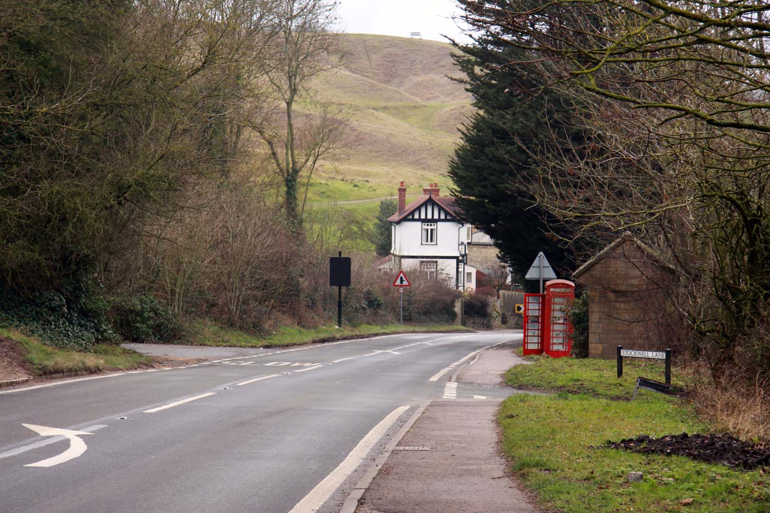 The B4632 at Cleeve Hill