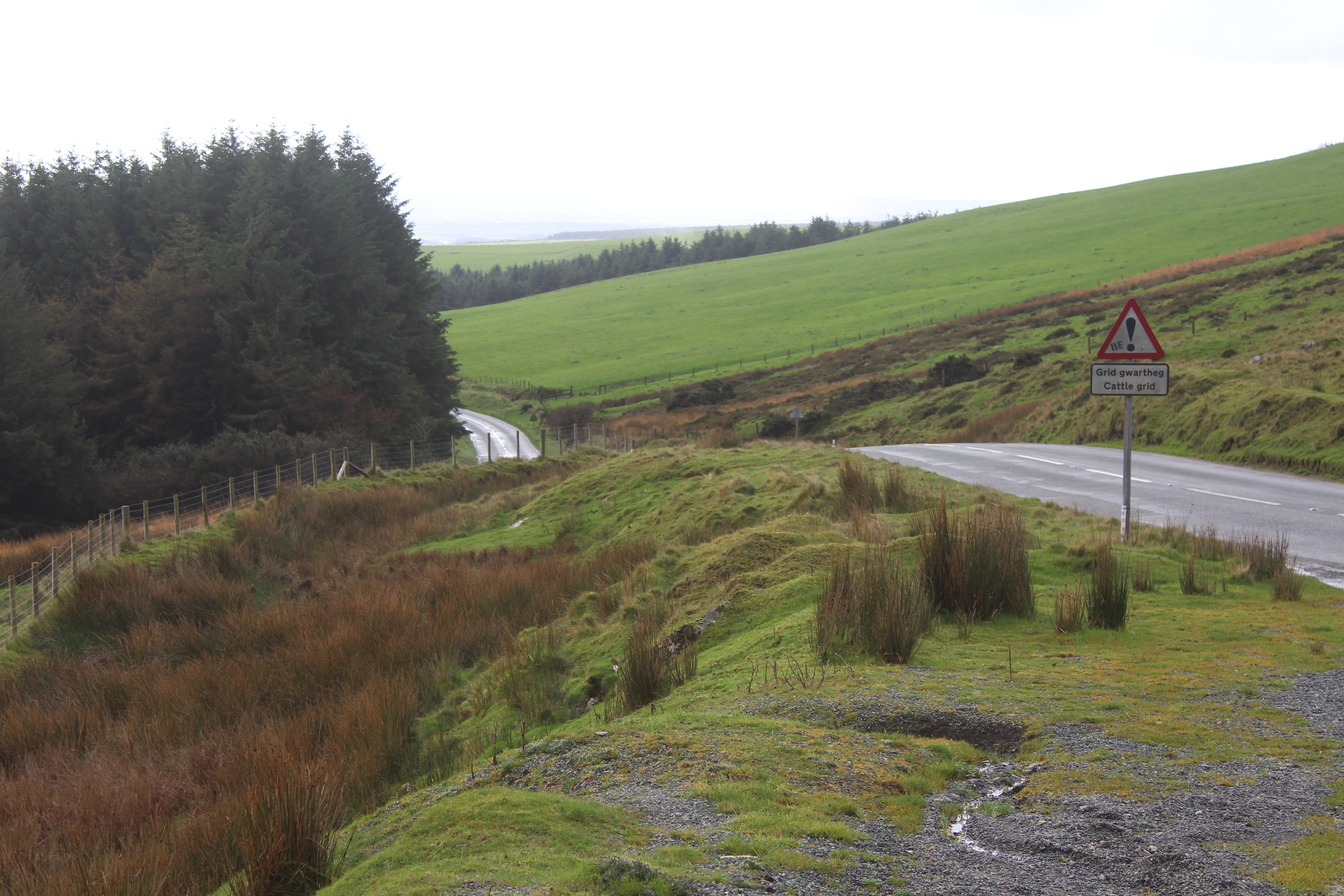 B4329 road across hillside, Preseli Hills