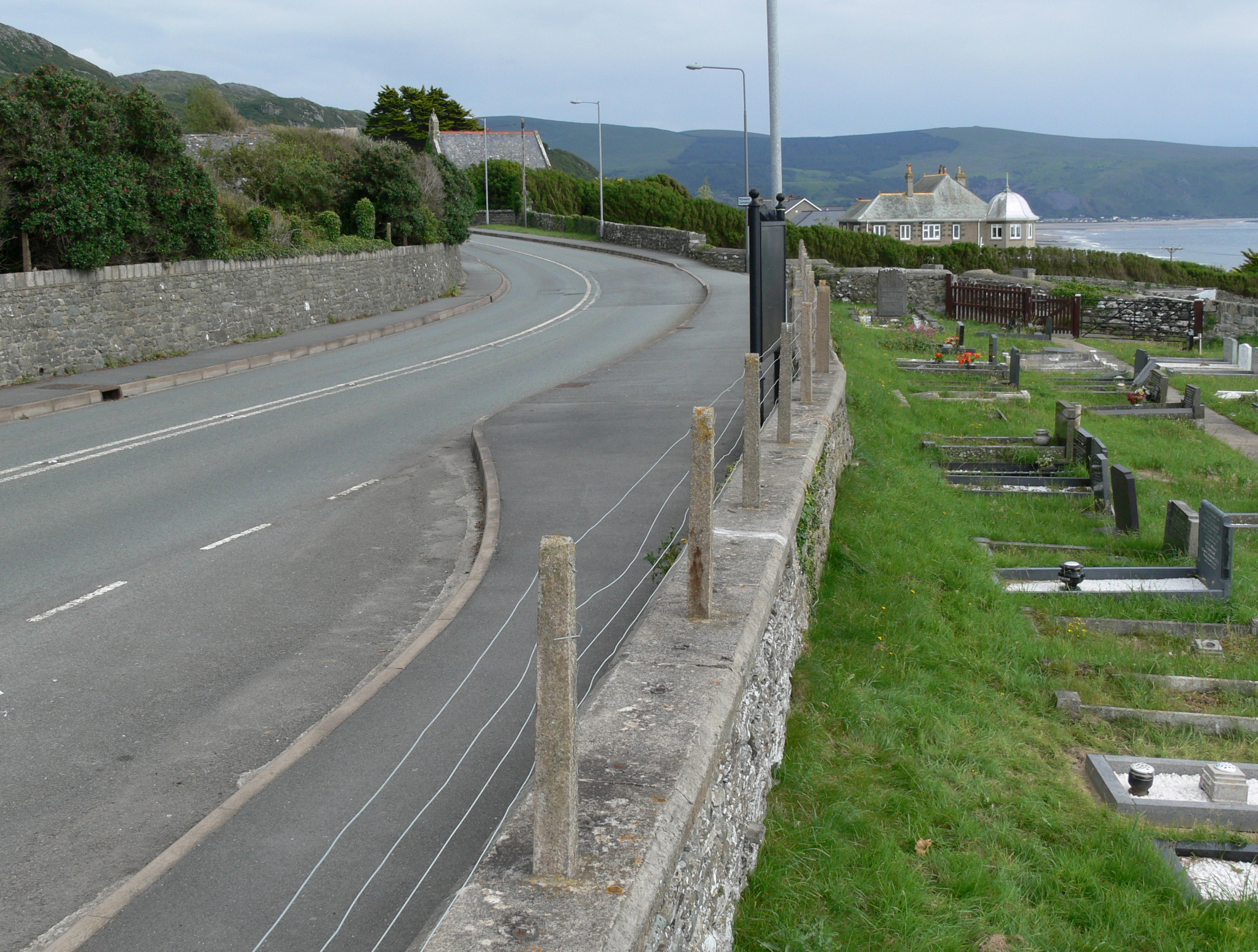 A496 at Llanaber