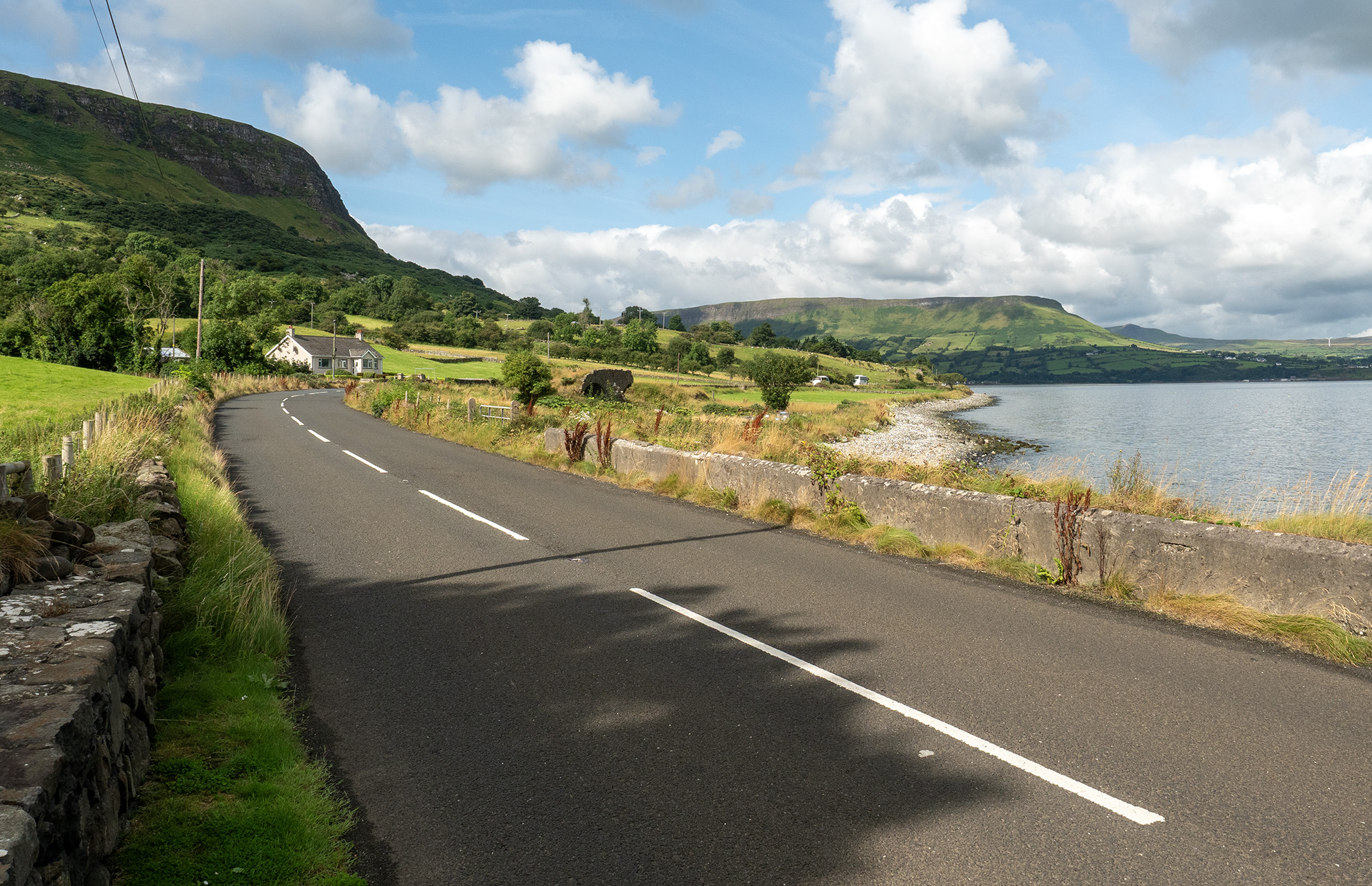 The Antrim Coast Road near Waterfoot