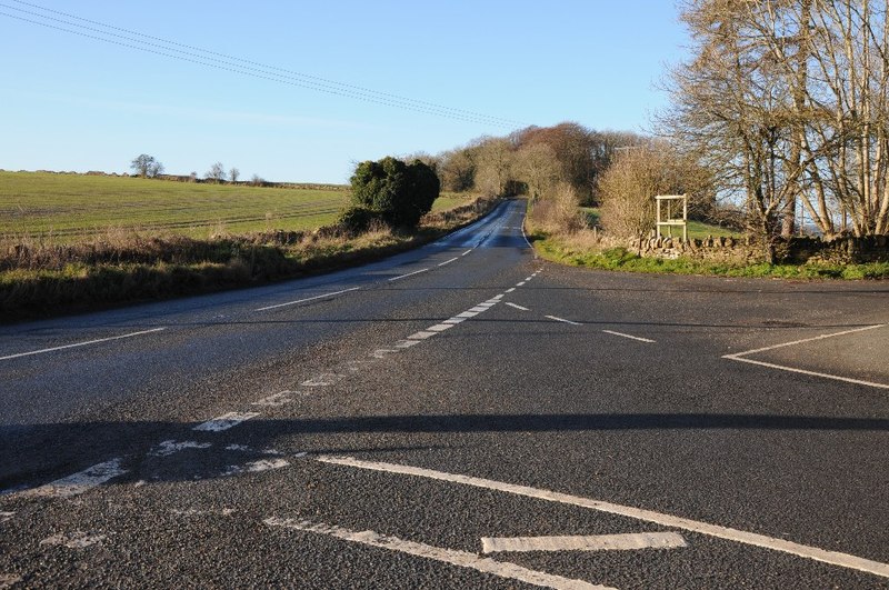Road junction on the B4068