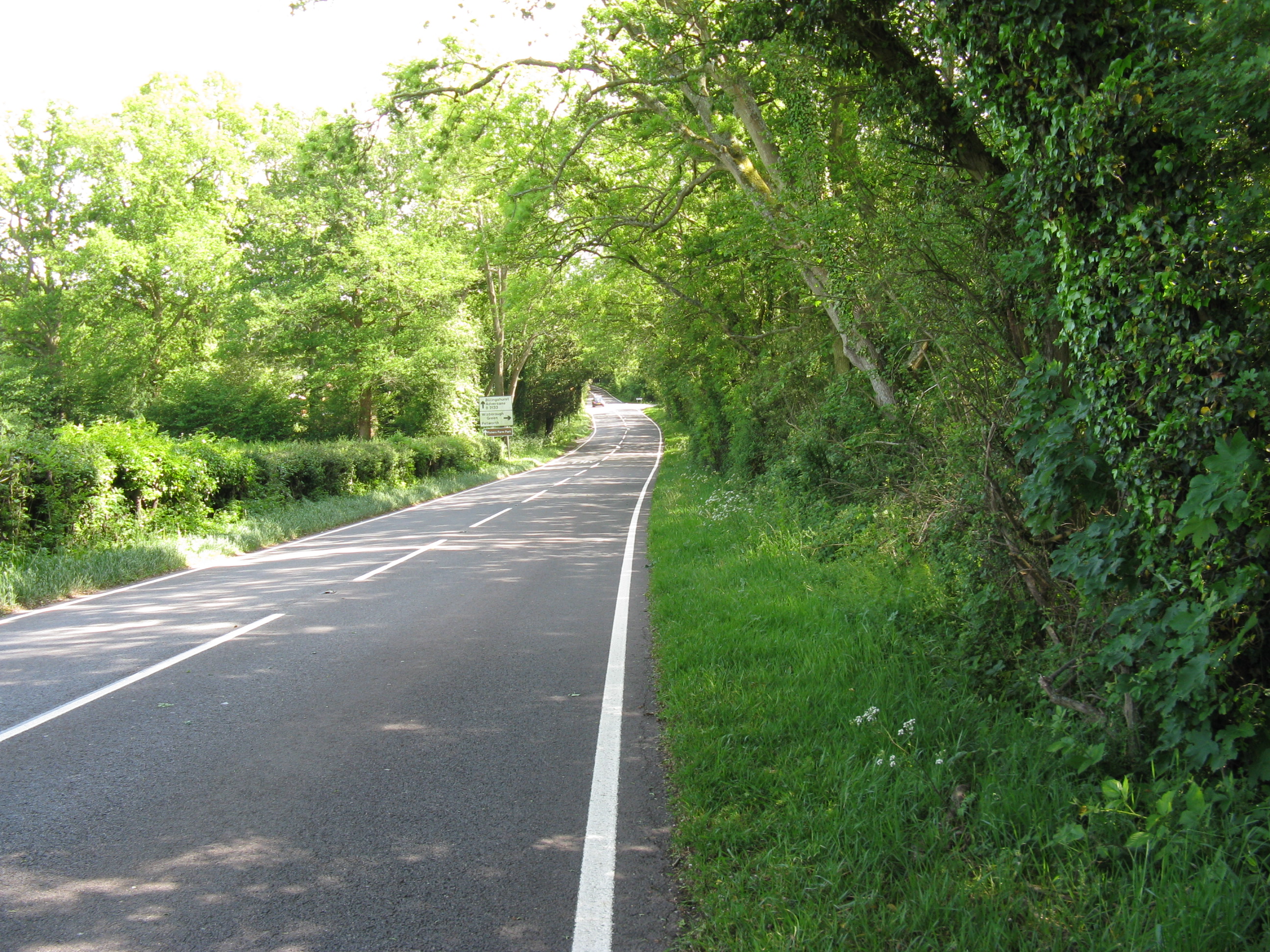 B2133 south to Newpound Common