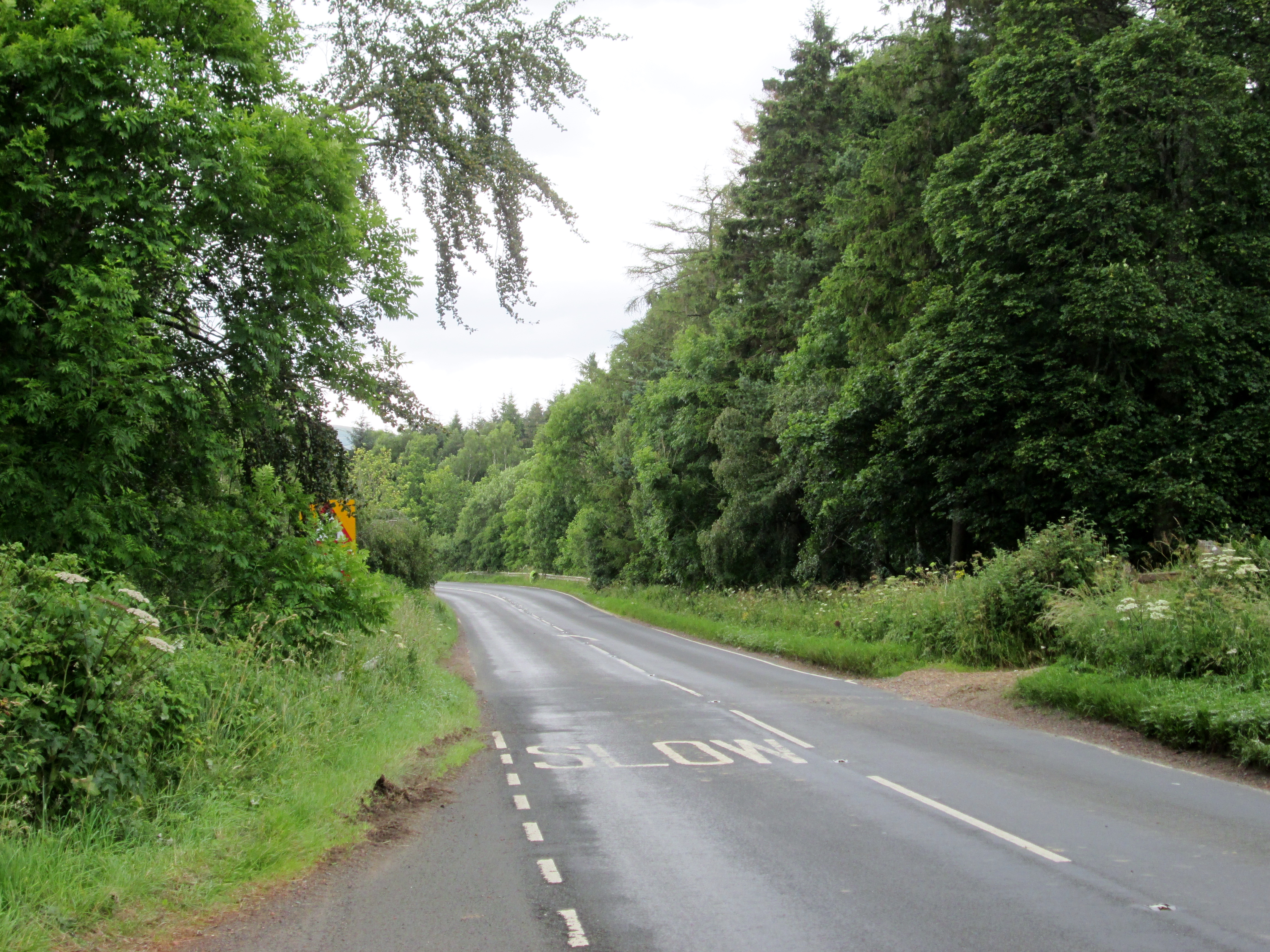 A68 alongside Catcleugh Reservoir toward Carter Bar