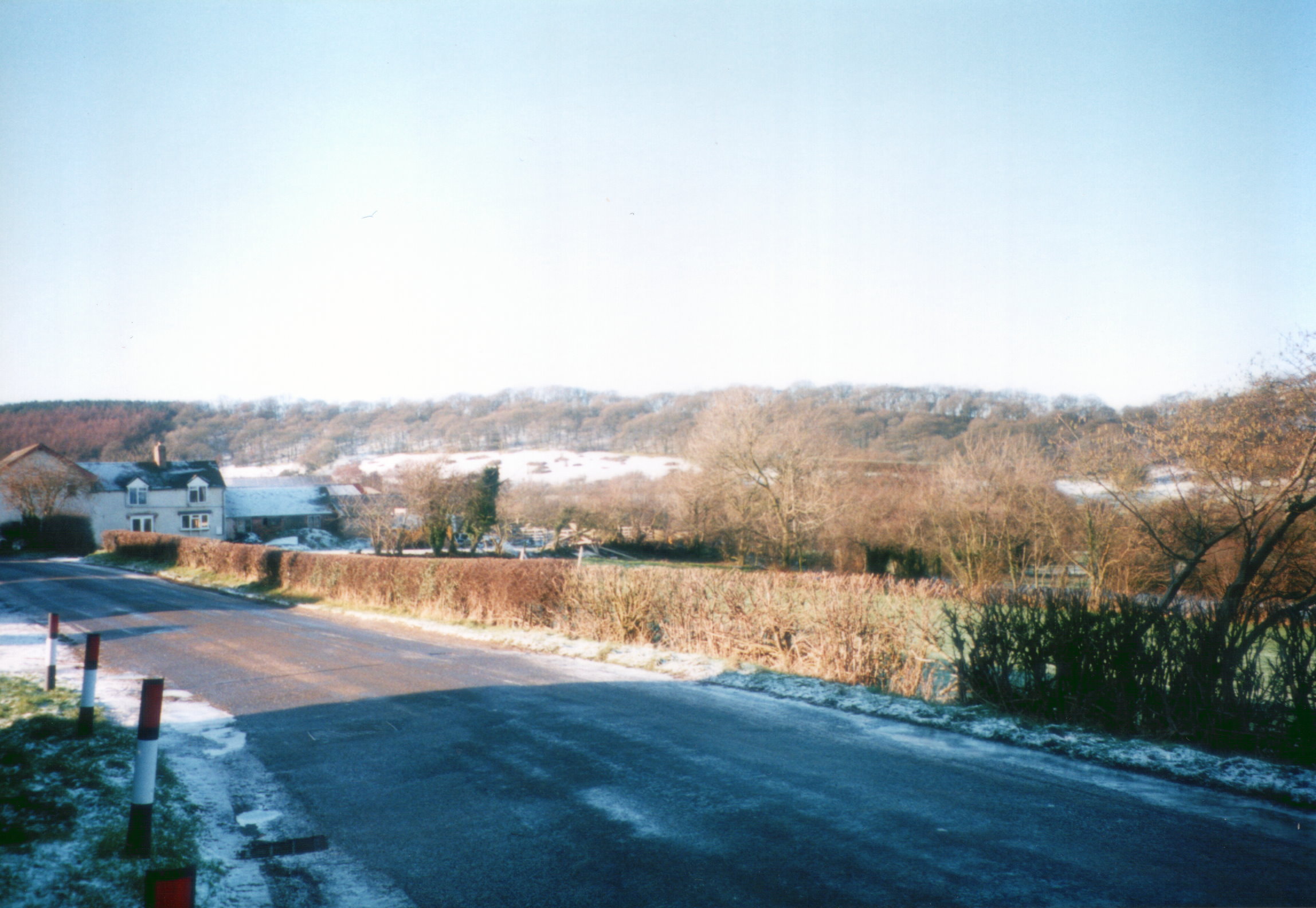 The road outside the Stiperstones Inn