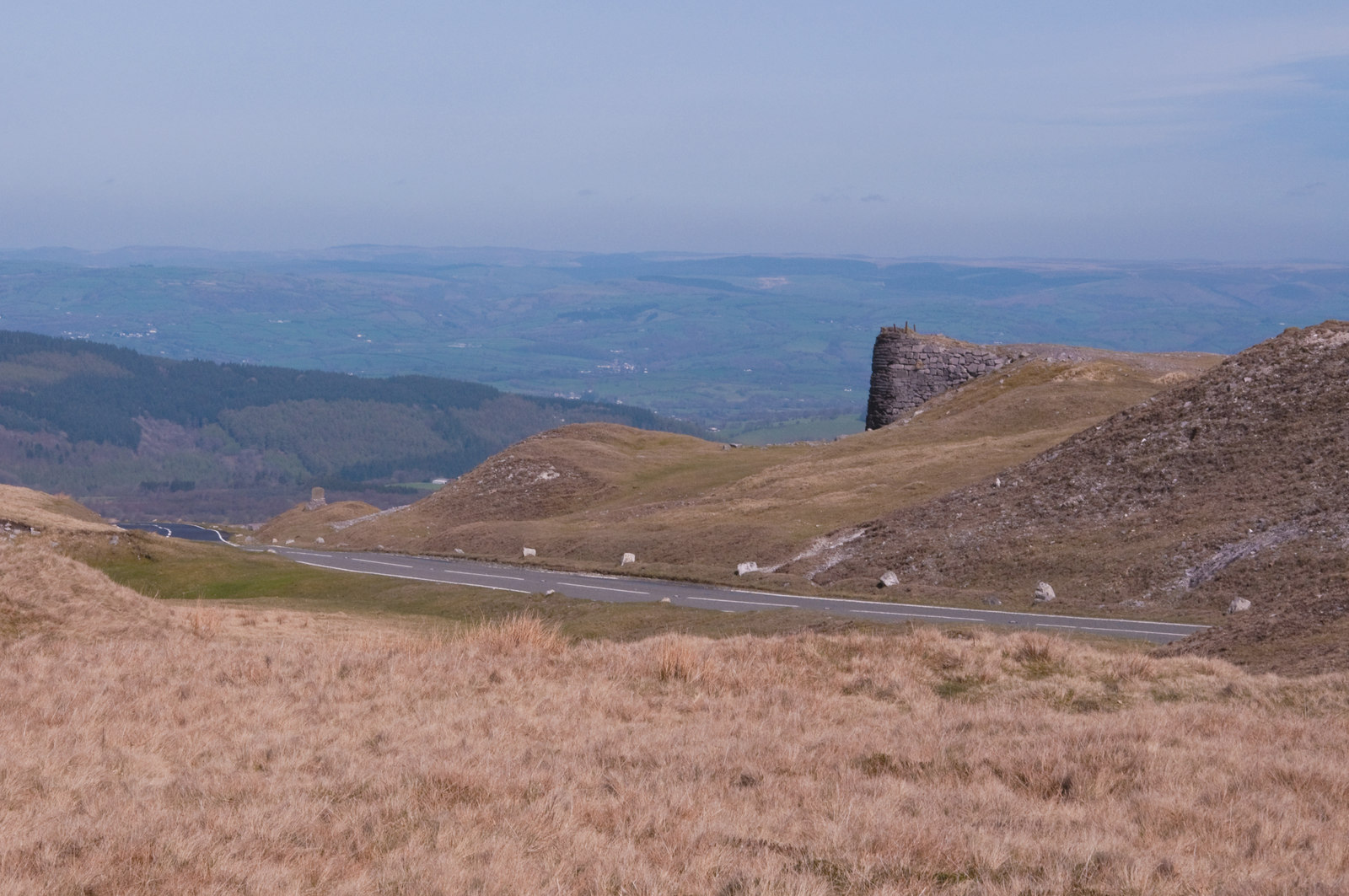 A4069 topping Foel Fawr