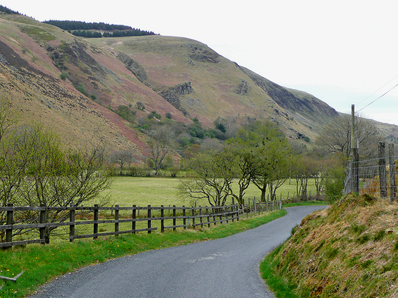 Mountain road to Abergwesyn in Ceredigion