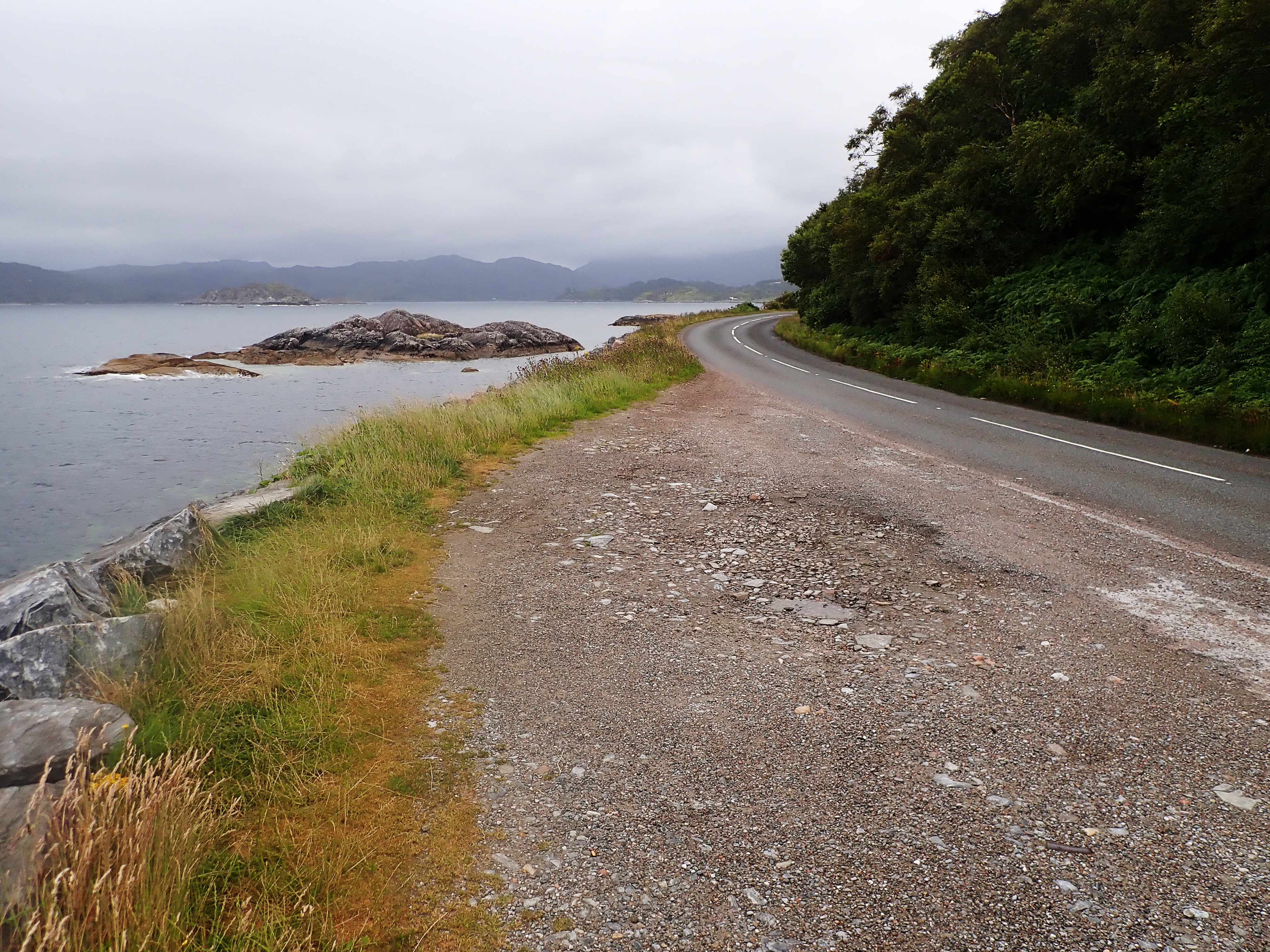 Passing place on the A861