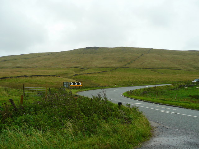 A537 below Shining Tor